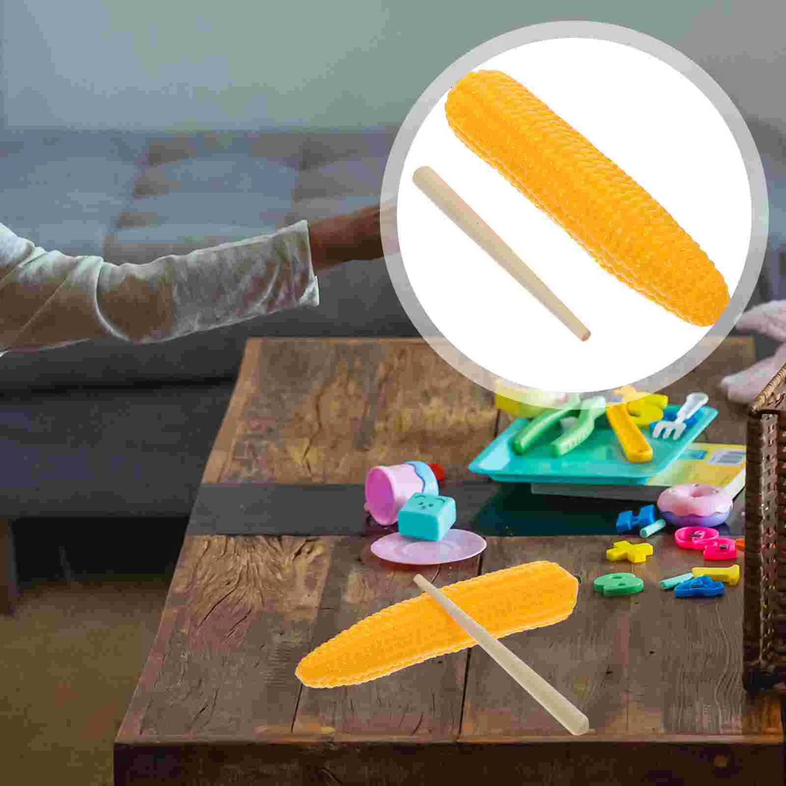 Sand Shaker Instrument Simulated Fruit Sandbox Corn Shape Kids Musical Percussion Toy fruit sandbox toy