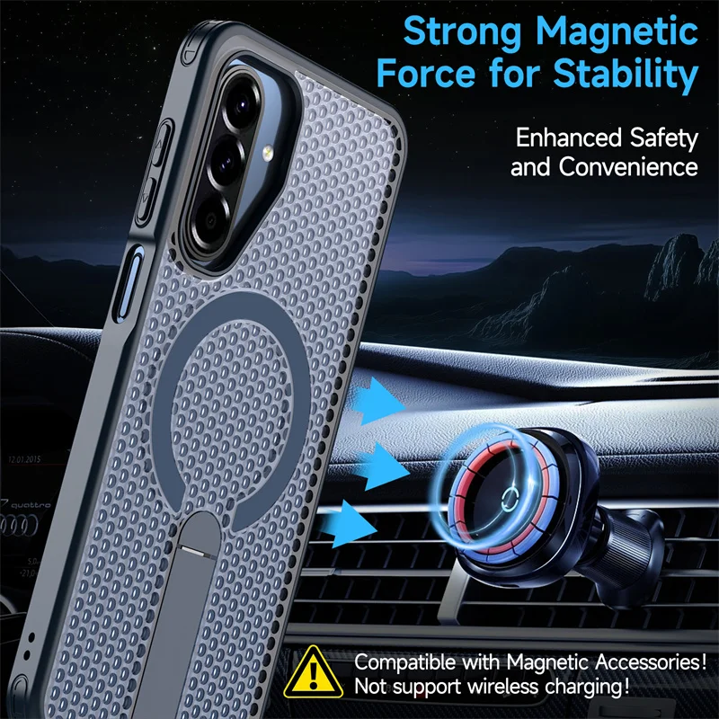 Breathable Stand Holder Magnetic Hard Cover