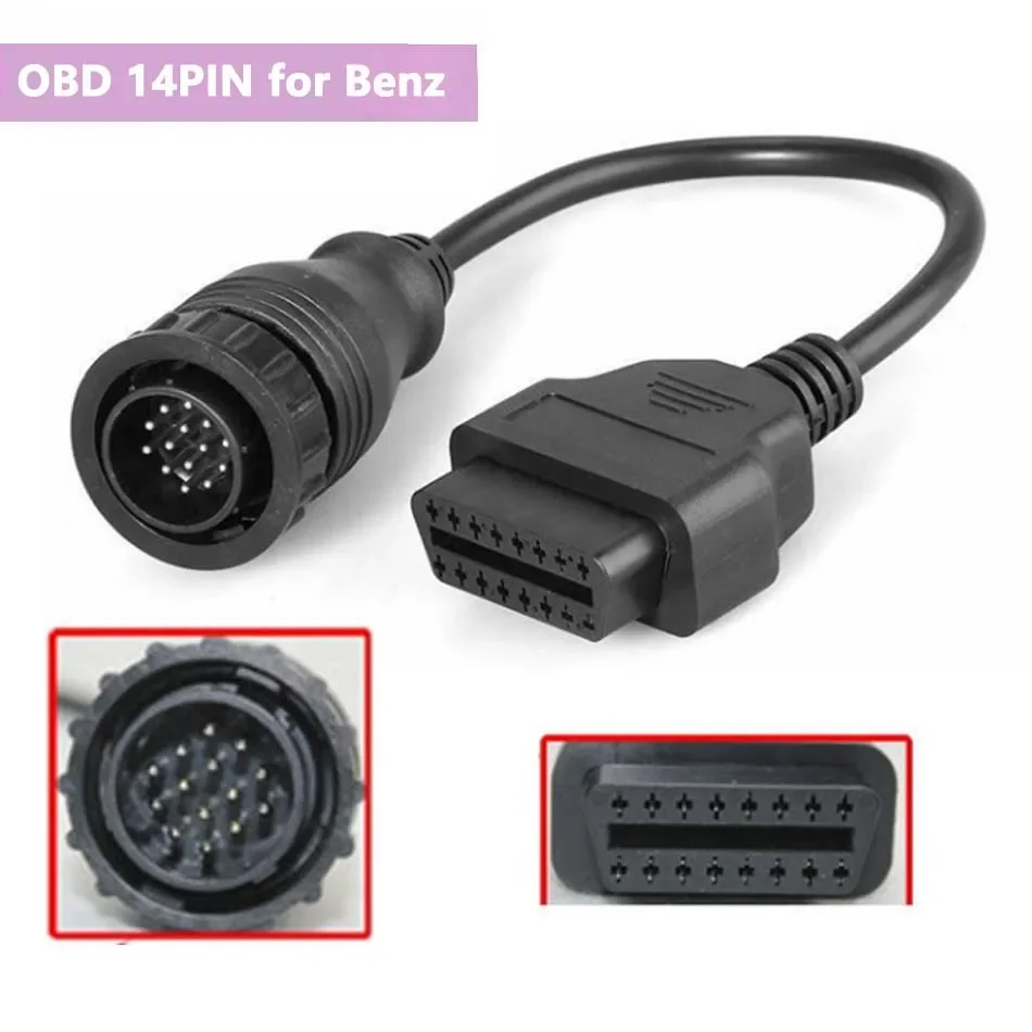 Câble Adaptateur OBD2 14 Broches Vers 16 Broches - Pour Mercedes Sprinter - Connexion Diagnostic Scanner