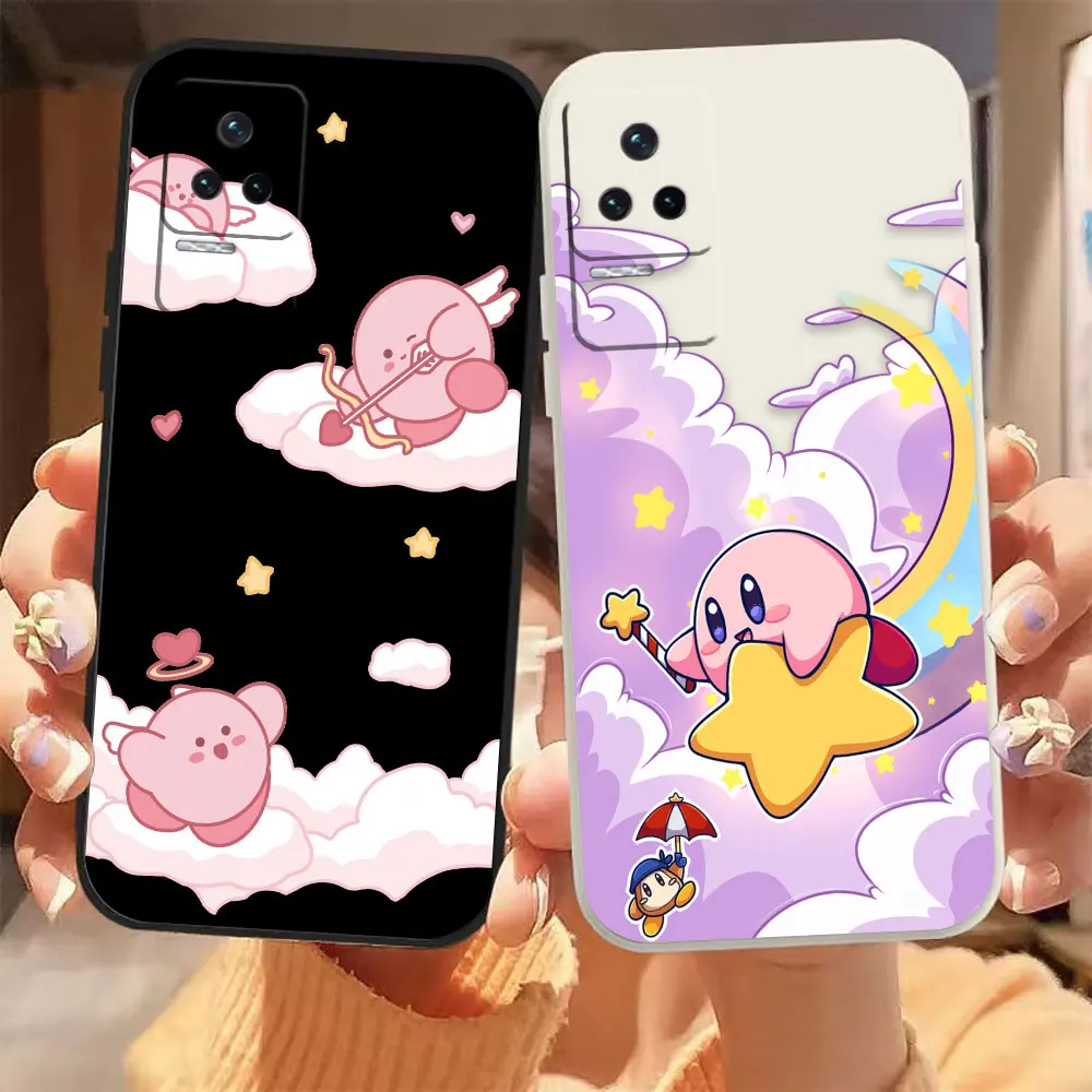 

Cute Pink K-Kirby Phone Case For Redmi K60E K60 K50 K40S K40 K30 K20 12C 10C 9A 9 8 10X 10A 10 Pro 4G 5G Gaming Case Funda Shell