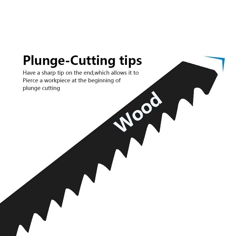 T-Shank Jigsaw Blades T344D HCS for Cutting Thick Construction Timber Softwood Chipboard Core Plywood Woodworking Tool 