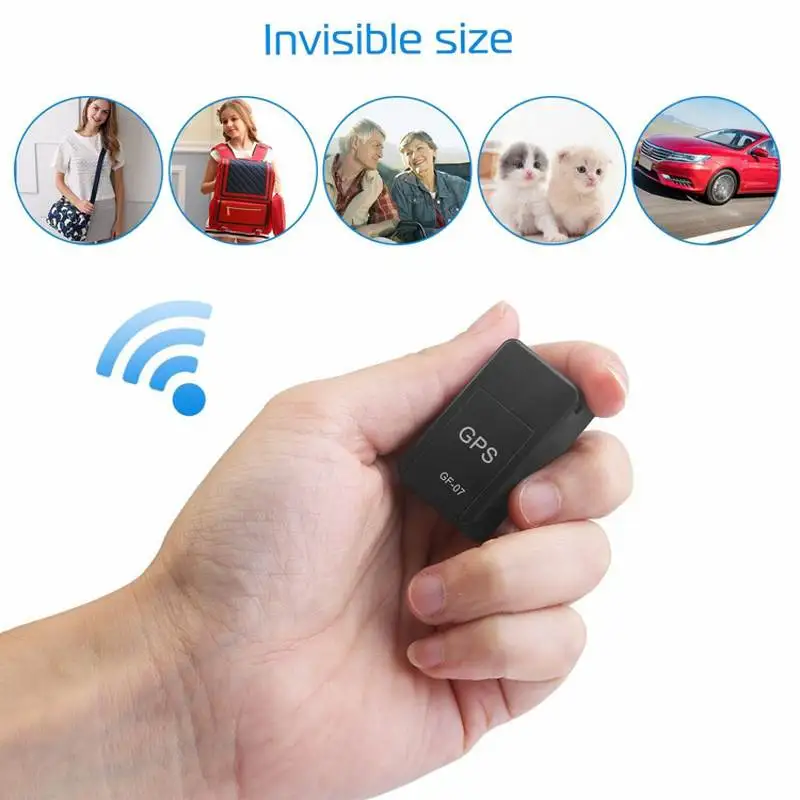 GPS GF-07 Car Mini Tracker Waterproof Builtin Battery SIM Card Locator Magnetic Fixed Antitheft Tracker gps tracker car tracker Car Accessories