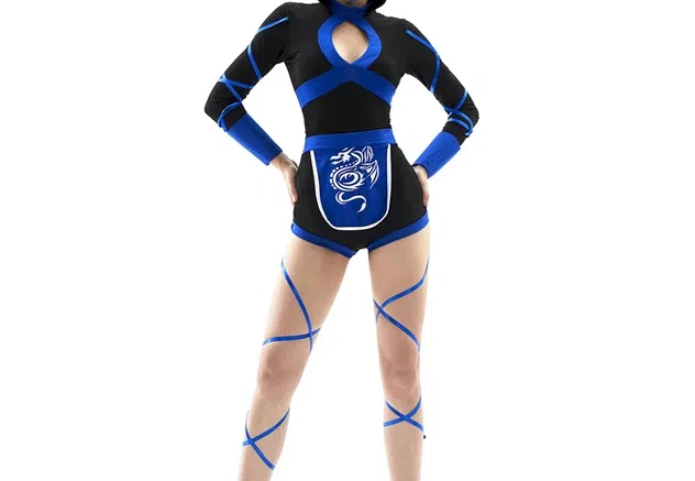 Costume de Ninja Sexy pour Femme, Anime Dragon Samurai, Combinaison Cosplay, Uniforme Sexy, Trempé, Halloween