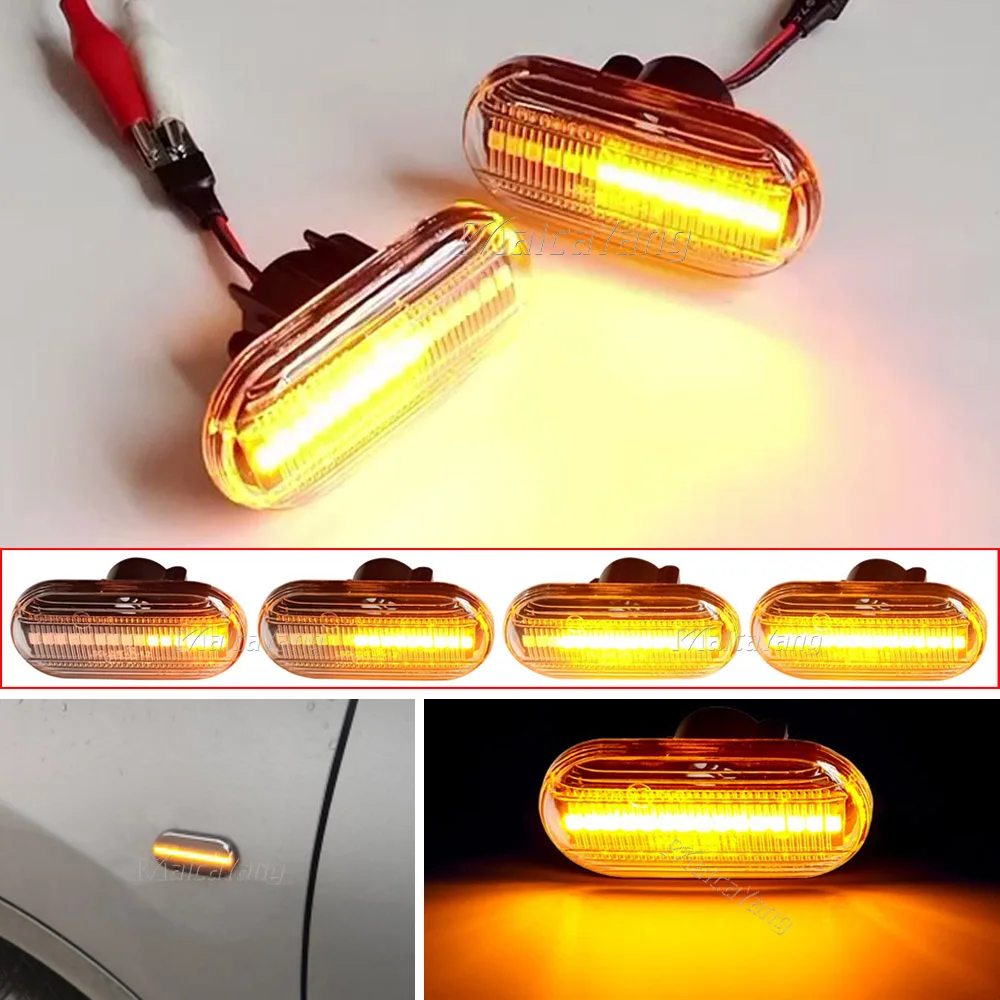 2X Led Indicatore Di Direzione Laterale Dinamico Per Renault Clio 1 2 Kangoo Megane Espace Twingo Master Nissan Opel Smart Fortwo