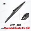 Wiper 14" Rear Wiper Blade For Hyundai Santa Fe CM 2007 - 2012 Windshield Windscreen Clean Tailgate Window Rain Brush 1