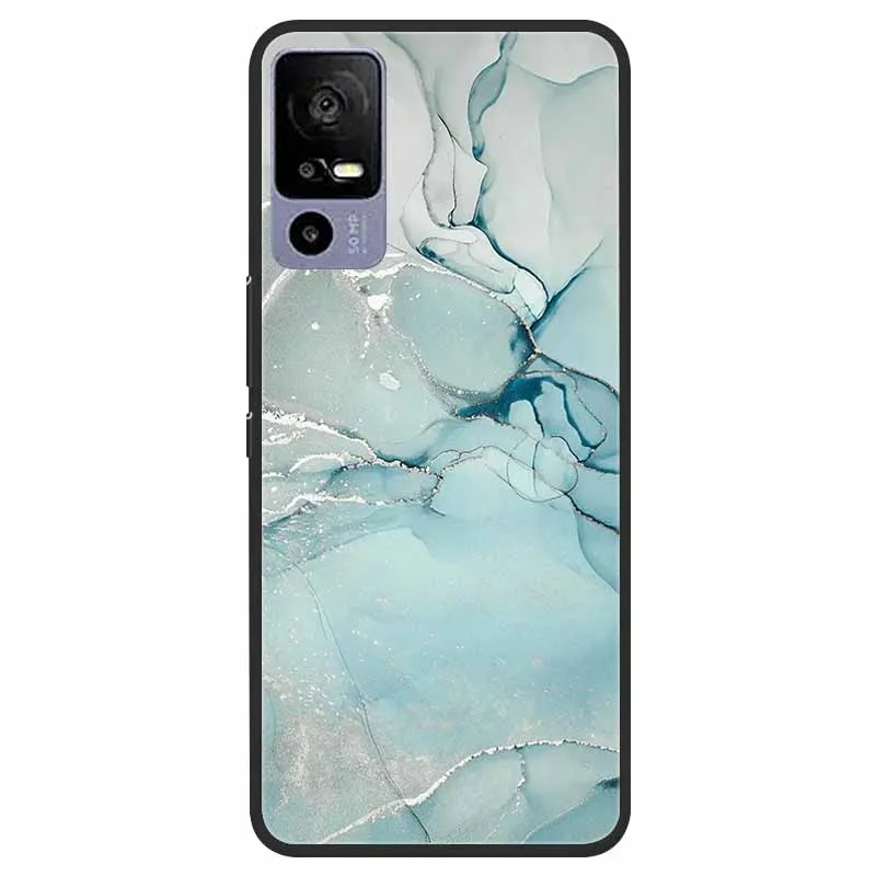 Elegant Marble TPU Silicone Case - Fashionable Protective Cover