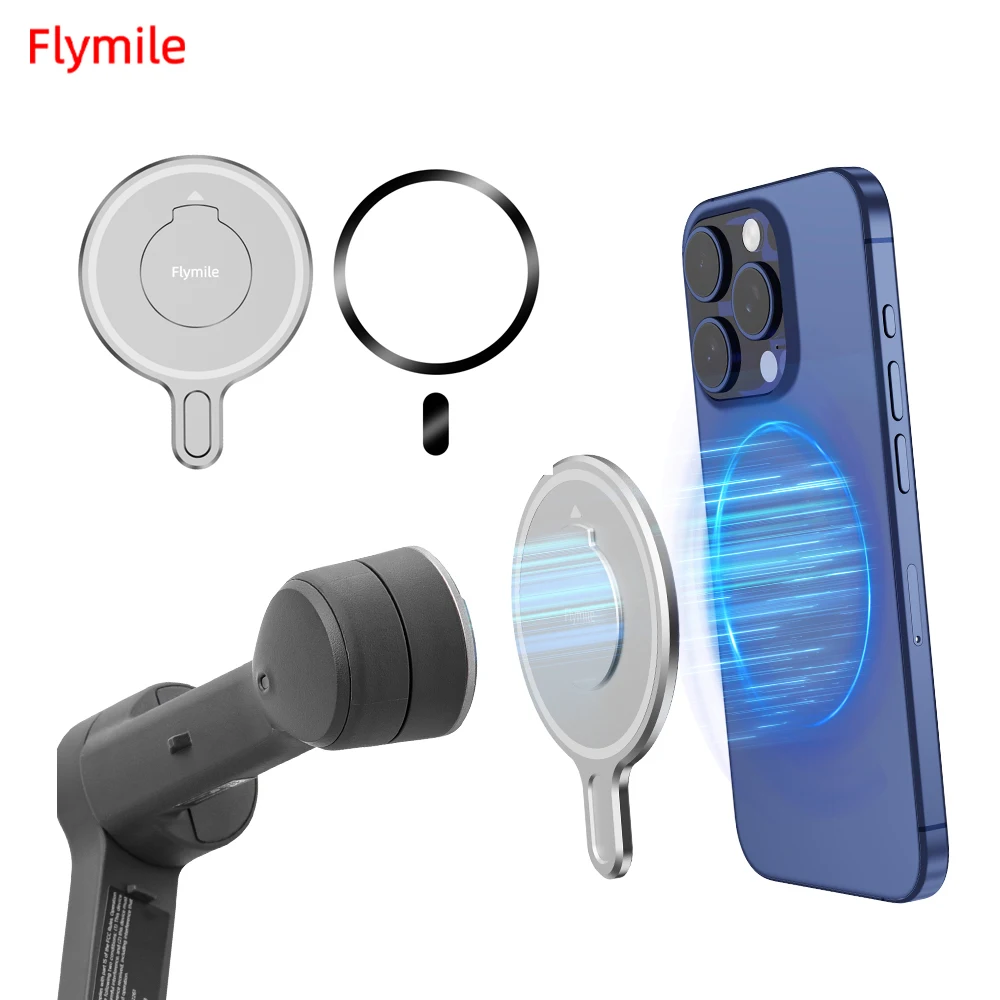 Magnetic Ring Clamp Holder for DJI OM7P/6 Magsafe Adapter Osmo Mobile 6 Gimbal Stabilizer camera accessories,action camera accessories,handheld gimbal accessories