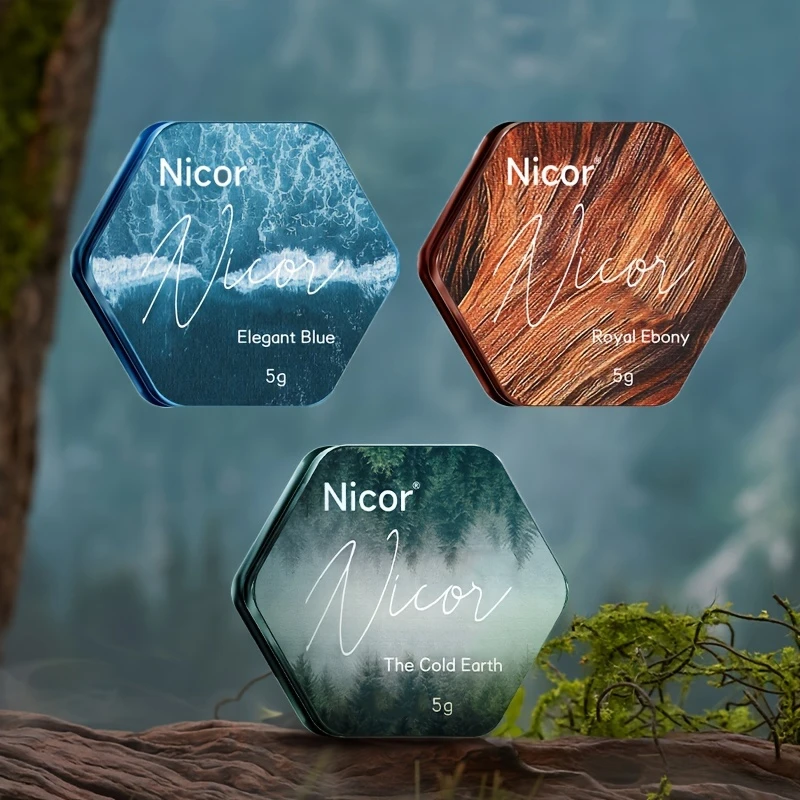 عطر صلب محمول منعش وطويل الأمد للرجال - رائحة وودي...