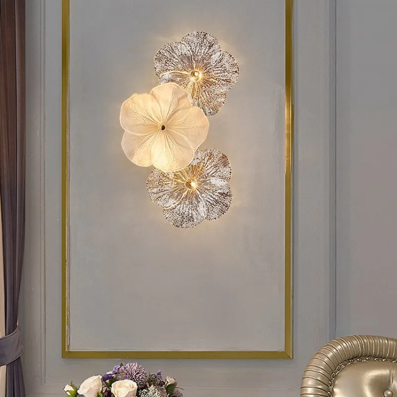 French Luxury Floral Wall Lamp 3