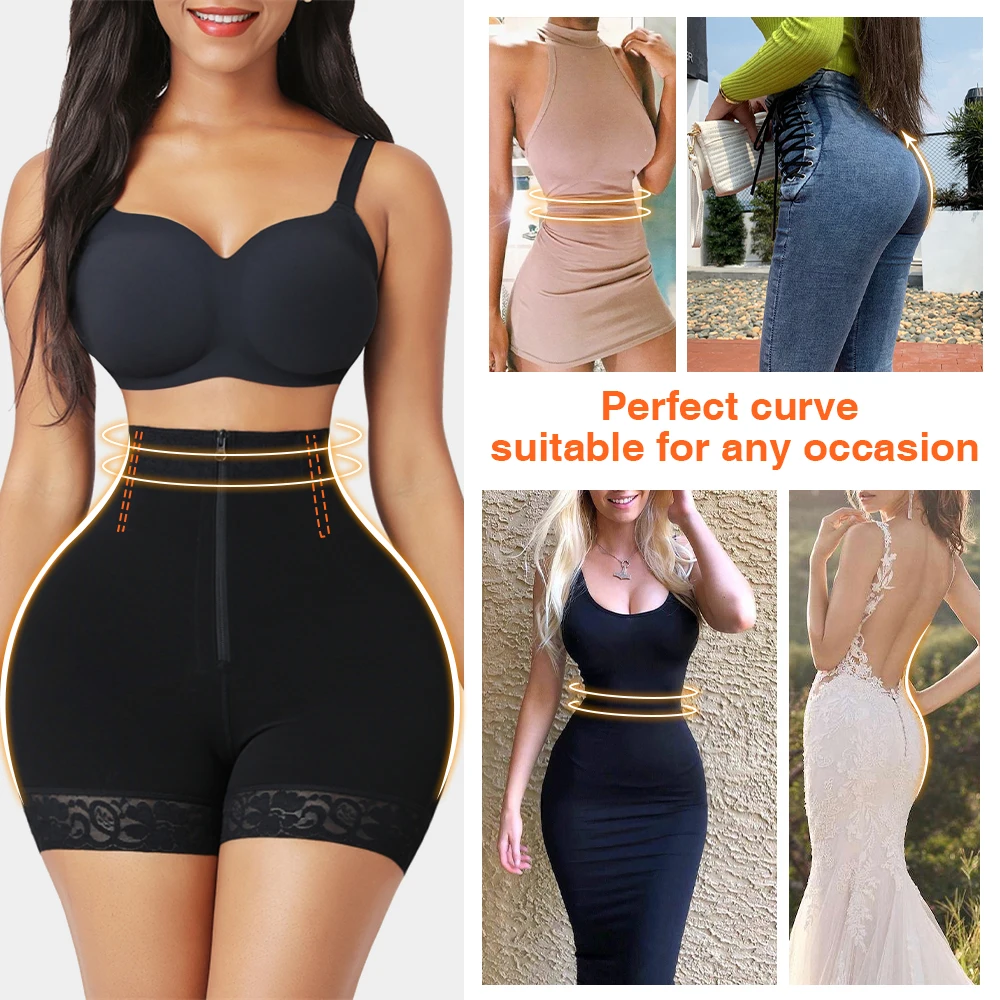 Fajas Colombianas Waist Trainer Butt lifter Body Shapewear Corset Push Up High Waist Panties Underwear Tummy Control Hip Enhance 5