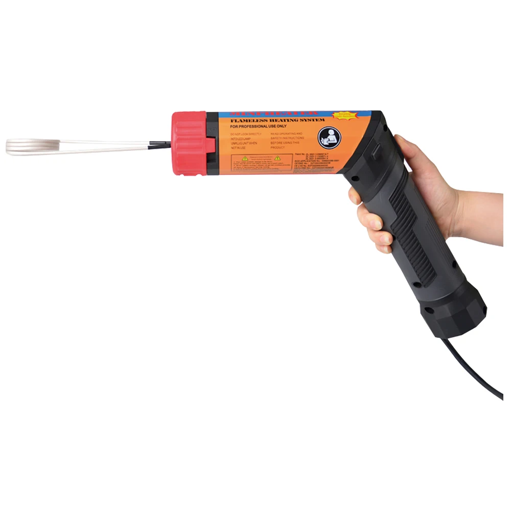 8 coils 1.1KW Plus Magnetic Induction Heater Rotating Type Handheld Mini Heater