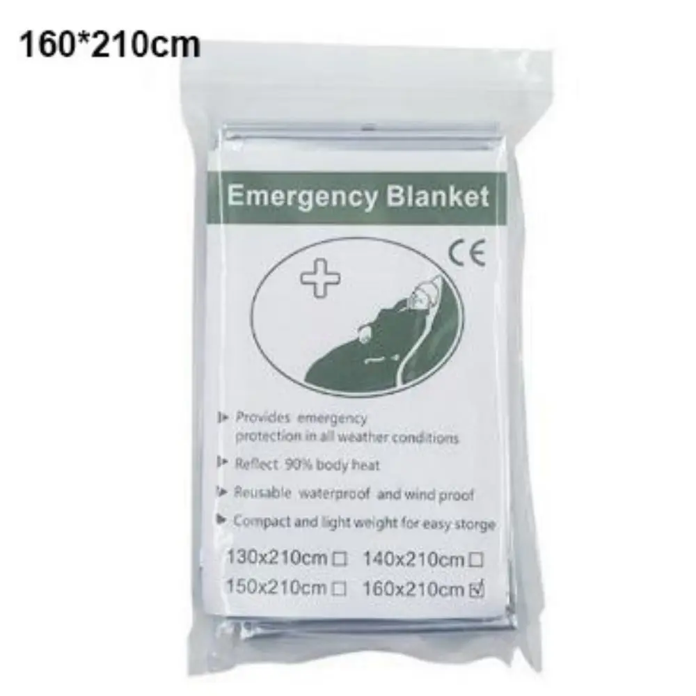 Waterproof Emergency Survival Blanket 9 Styles with Storage Bag Whistle Curtain Sleeping Bag Portable Outdoor Blanket