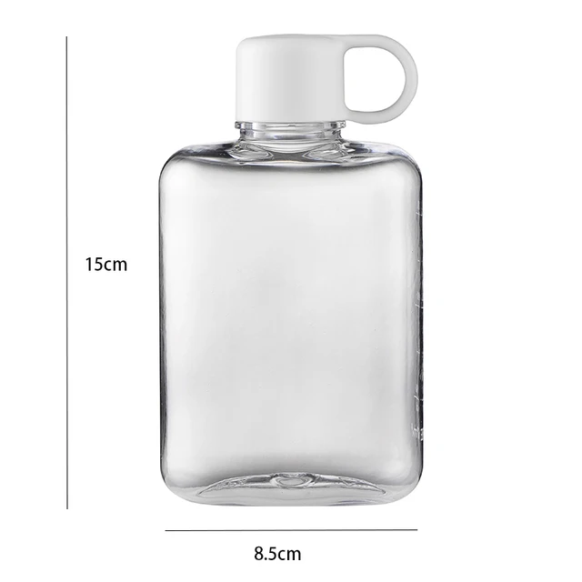360ML Water Botlte Flat Bpa Free Sport Crystal Plastic Crystal Drinks Kettle Notebook Milk Juice Drinkware Outdoor Portable Cup 6