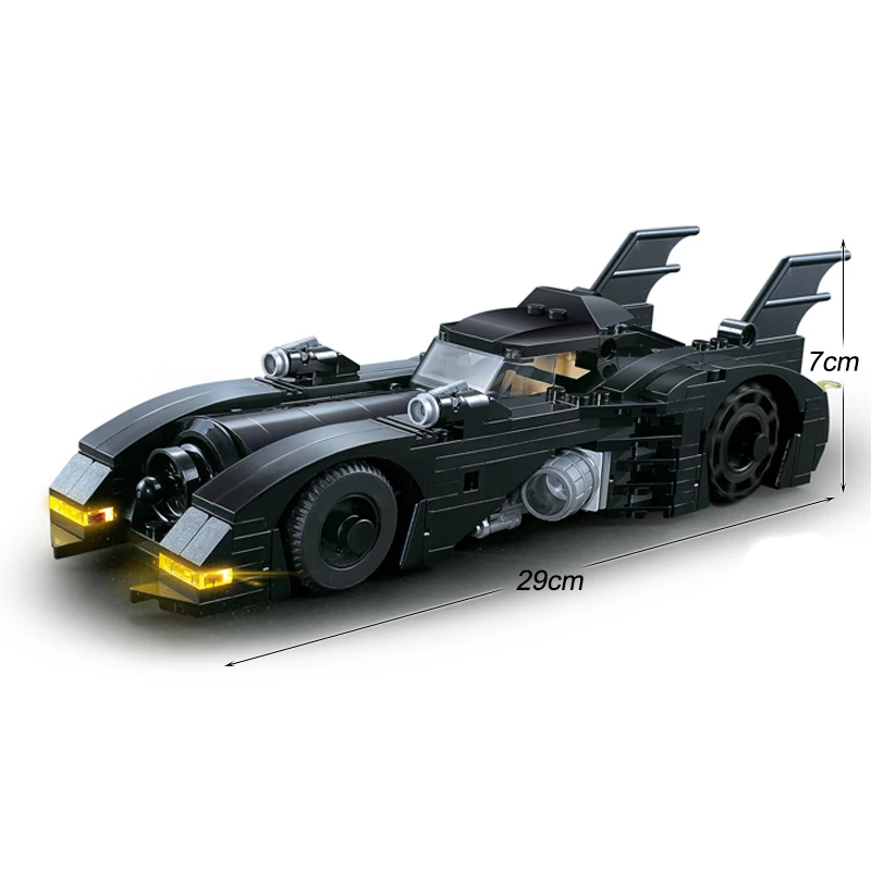 Super Heroes Series Batmobile Building Blocks 1989 Classic Bat Chariot Car Model Bricks Toys For Children Boys Christmas Gifts 3