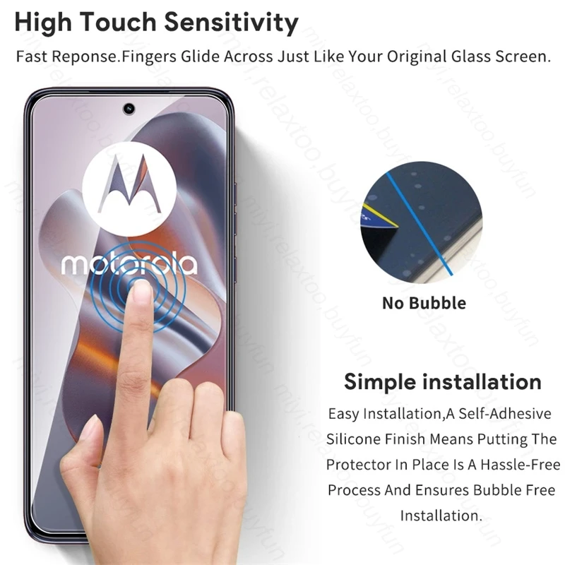 Dual Pack Screen Protector with Protective Glass for Motorola Edge 50 Neo 5G