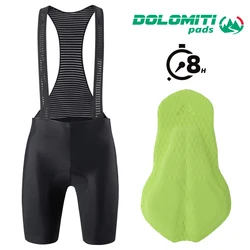 RION Men's Cycling Bib Shorts - Premium Performance Outdoor Riding Gear - EU Size - S (Men - Black - D8)