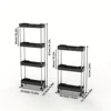 Toilet, bathroom, crevice storage rack, kitchen, narrow cabinet, living room, floor standing crevice rack，1pc 4