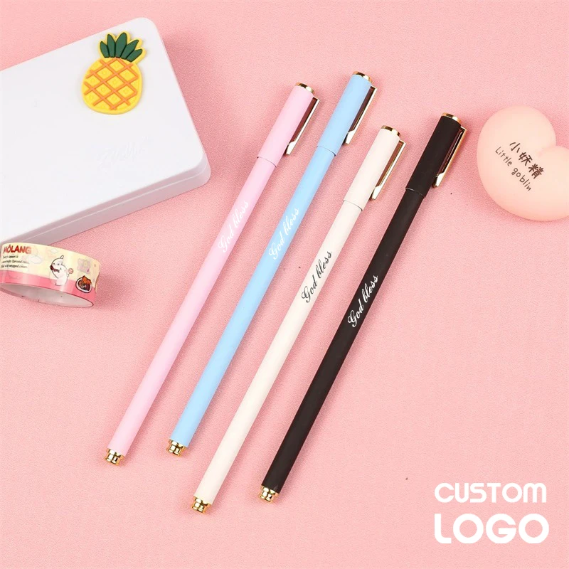 Moda ince çubuk Metal jel kalem