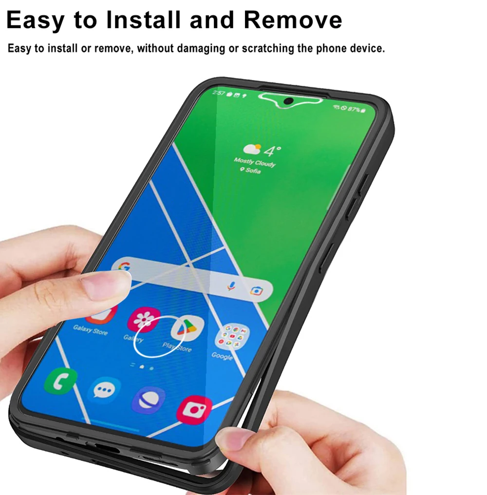 360 Full Body Transparent Shockproof Phone Case & Screen Protector