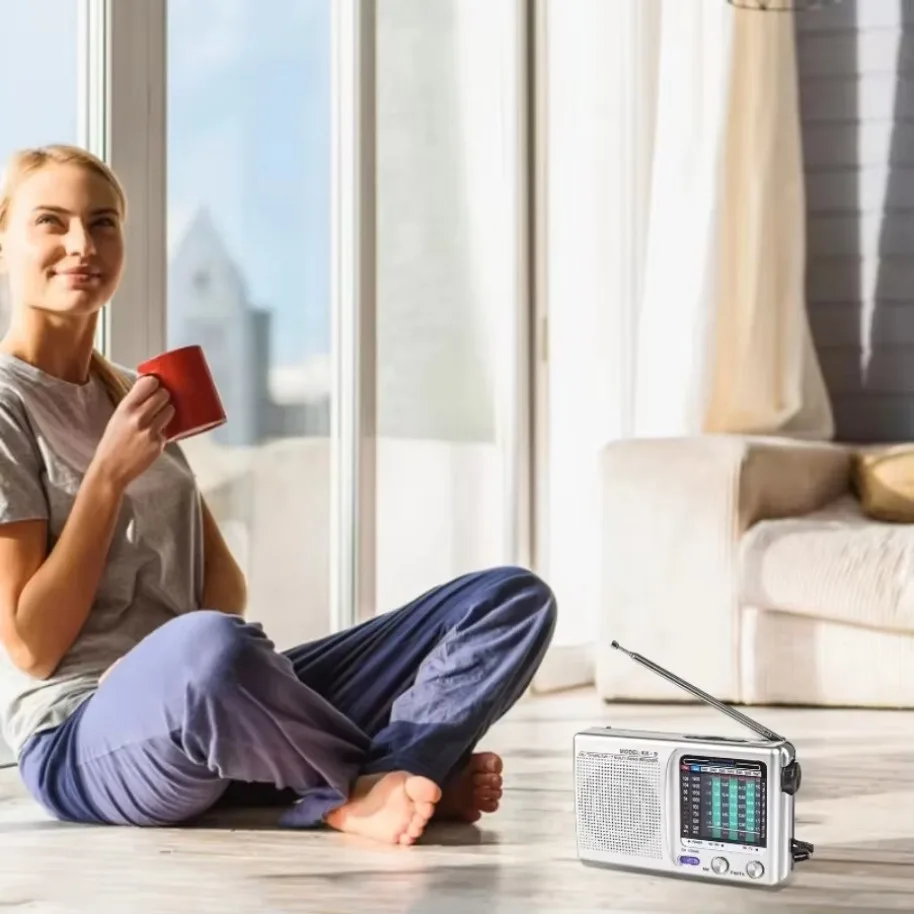 Portable Multi Functional Low Power Radio SW AM FM Mini Walkman 2 x AA Battery Outdoor Stereo Radio for Walking Hiking Camping