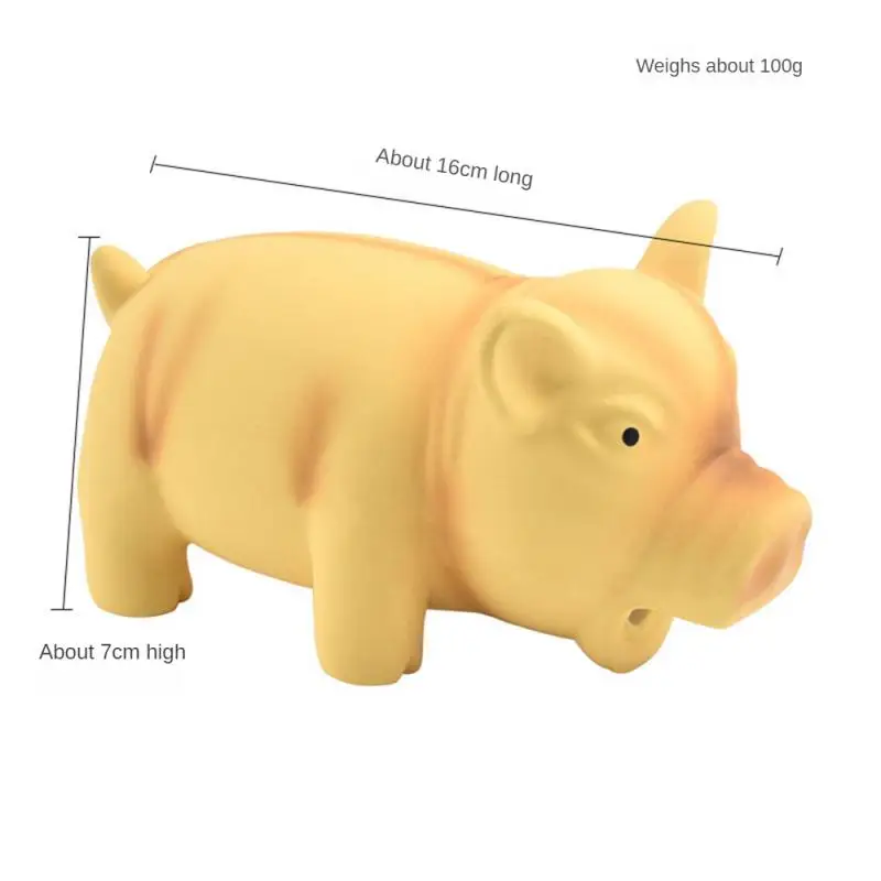 

Cute Rubber Sound Pig Grunting Squeak Latex Pet Chew Toys for Dog Squeaker Chew Training Puppy Supplies Pet Products