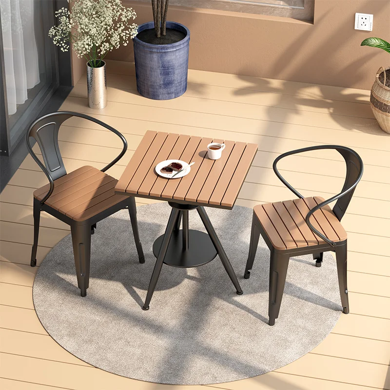 

Square Tea Coffee Table Sets Wood Stool Solid Wood Chair Designer Minimalist Coffee Table Living Room Modern Meuble Furniture