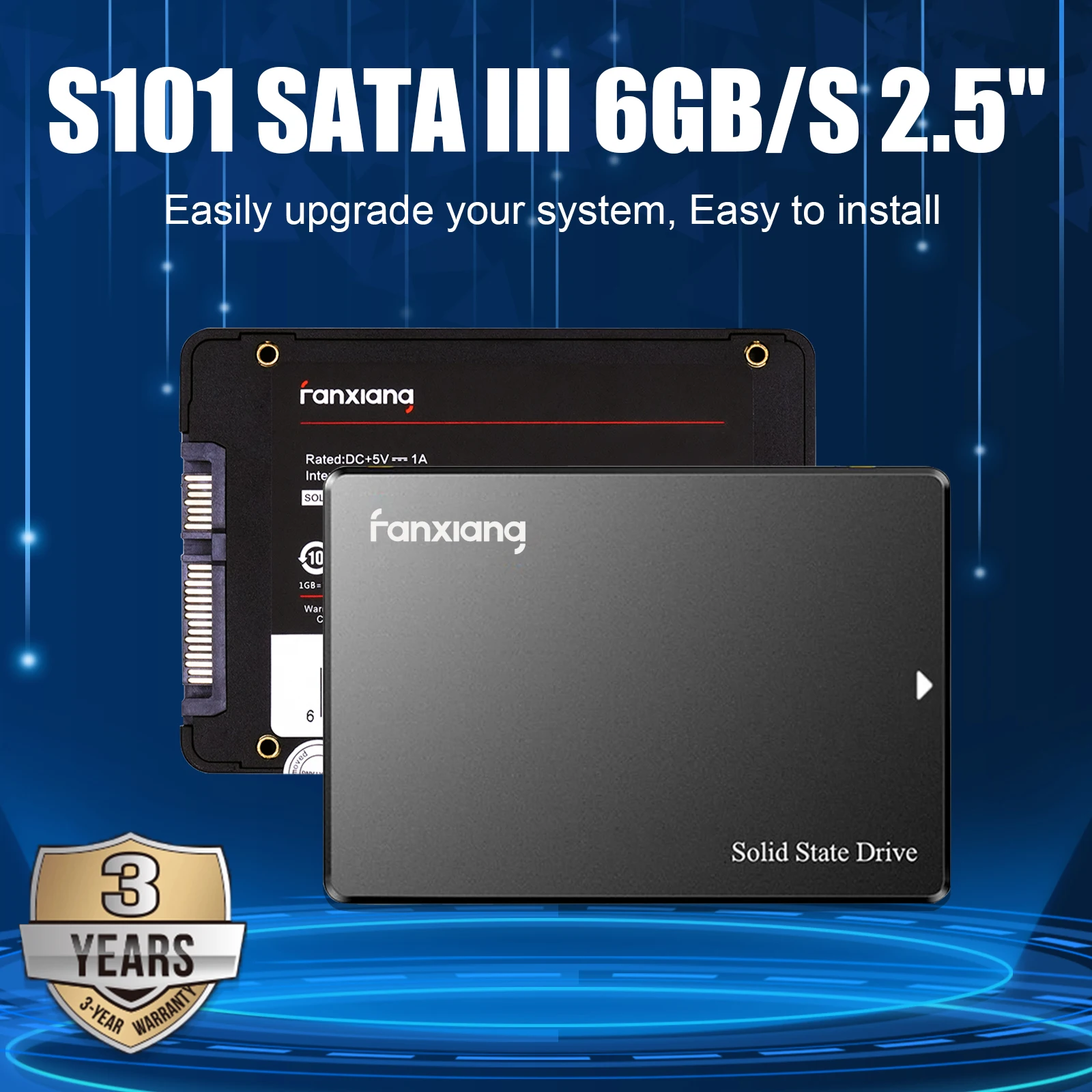 Fanxiang-disco de Estado Sólido Interno Disco Rígido Ssd S101 S102 Pro S109 25 Sataiii 128gb 256gb 512gb 1tb 2tb 4tb 560 Mbps - Imagem 6