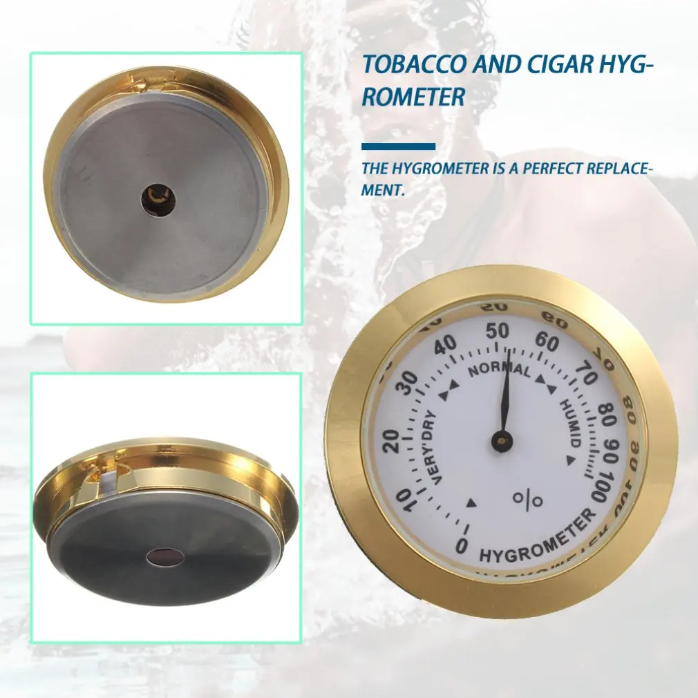 Description Picture 4 of itemMini Cigar Hygrometer Moisture Meters Cigar Accessories Tobacco Pointer Hygrometer For Humidor Smoking Humidity Sensitive Gaug