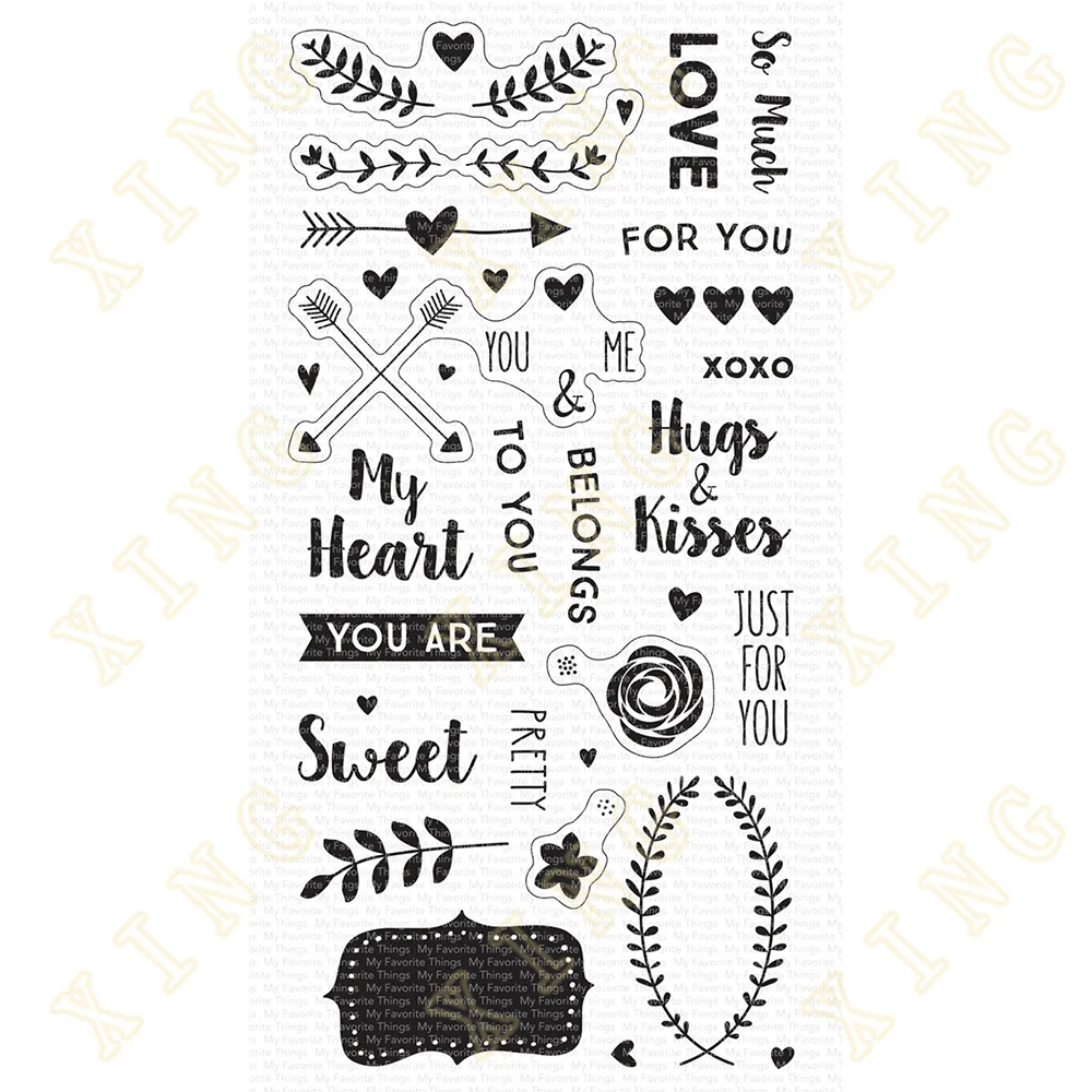 

Valentine's Day So Much Love Silicone Stamps Diy Scrapbook Diary Decoration Embossed Paper Card Album Craft Template New Arrival