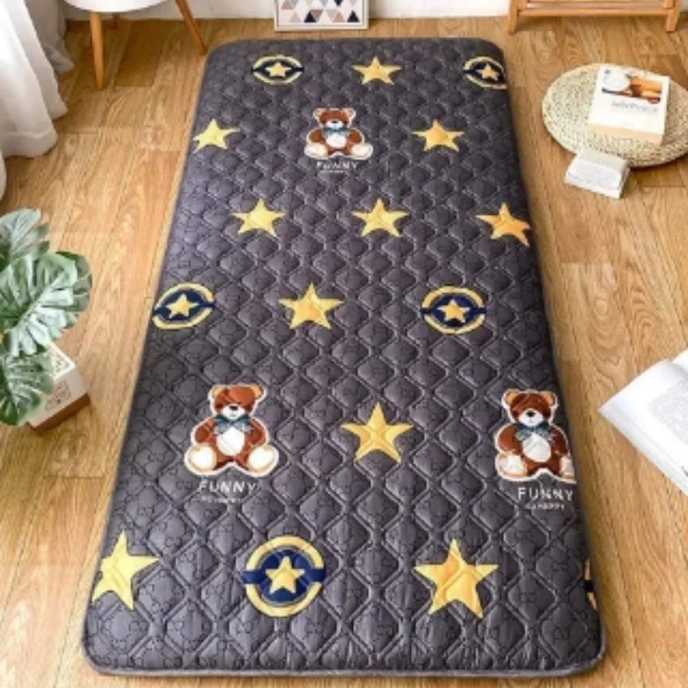 Portable Folding Single Household Mattress Non-slip Moisture-proof Soft and Foldable for Easy Storage