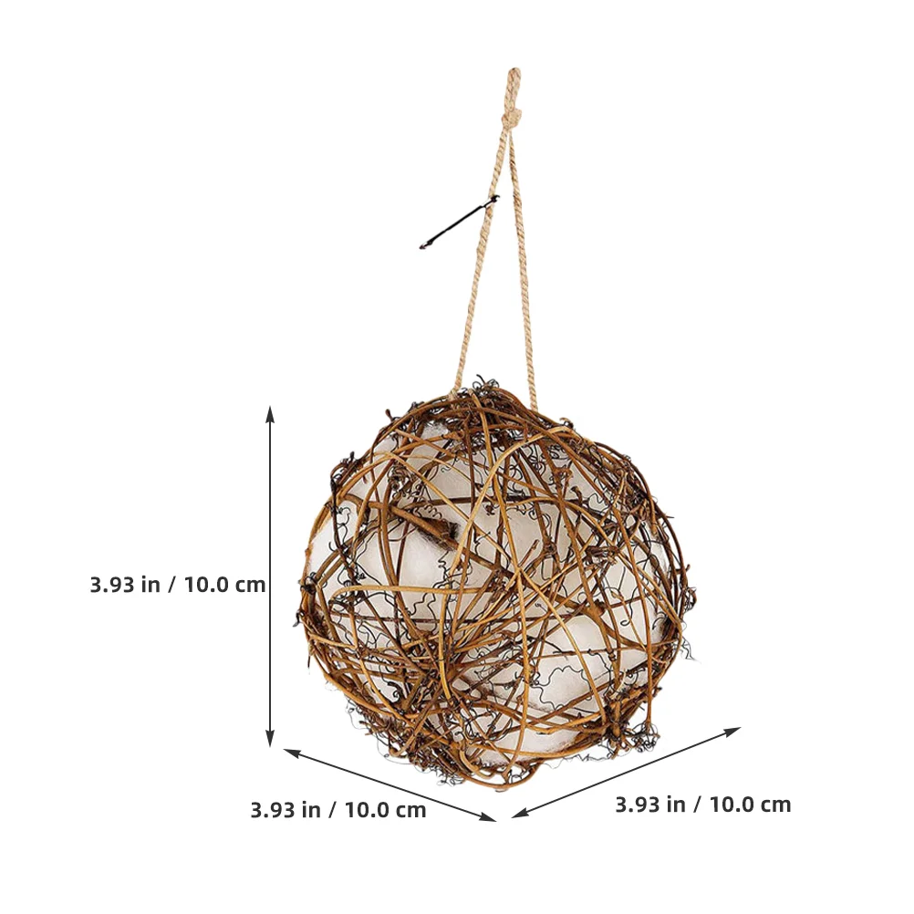 

3pcs Outside Roosting Pocket Bird Nesting Material Hummingbird Nest Bird Nest Hanging Decor