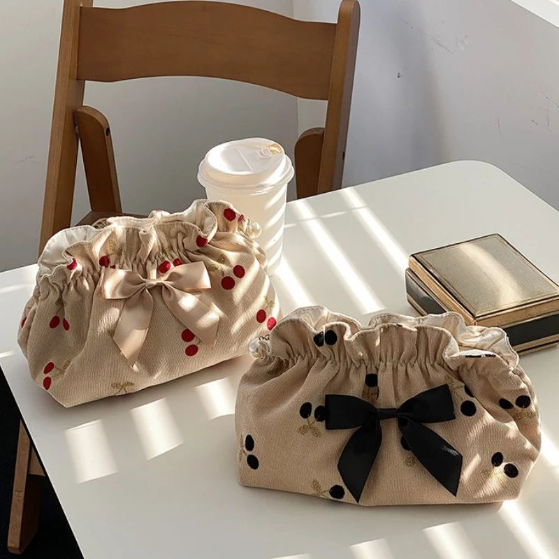 Fashion Women Zipper Makeup Bag Large Capacity Toiletry Travel Organizer Pouch Ladies Printed Make Up Bags Gift Makeup Case