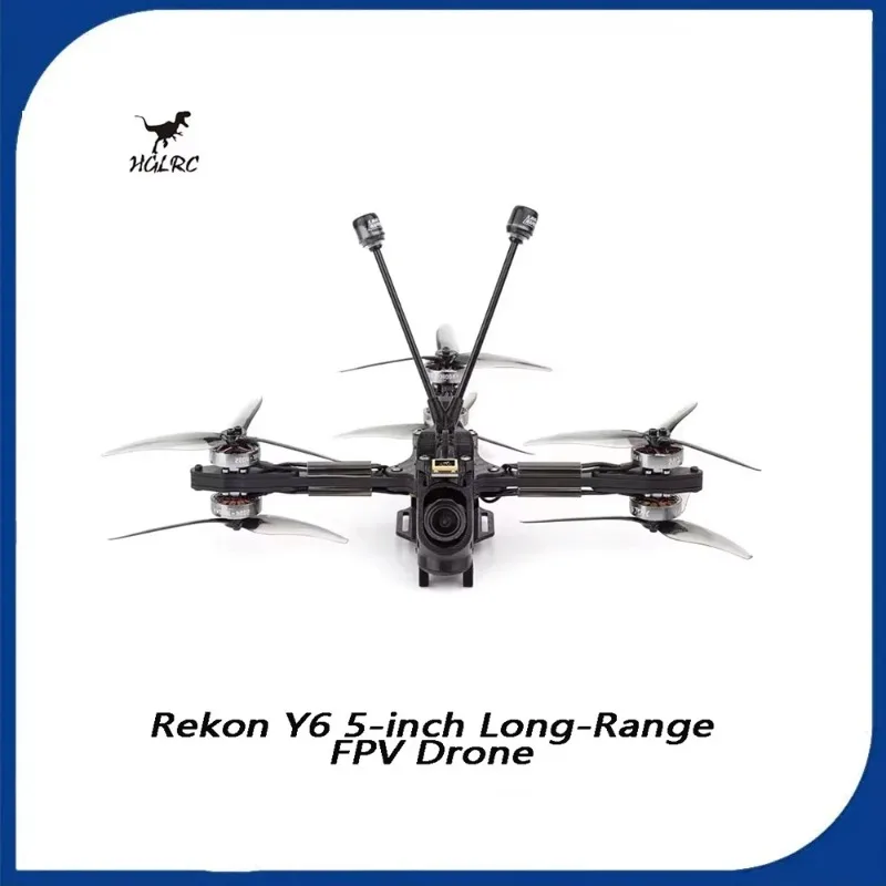 HGLRC Rekon Y6 5" LR FPV Drone 6S Y6 Hexa SPECTER F722 40A 2004 1800KV BNF Cinematic Long Range