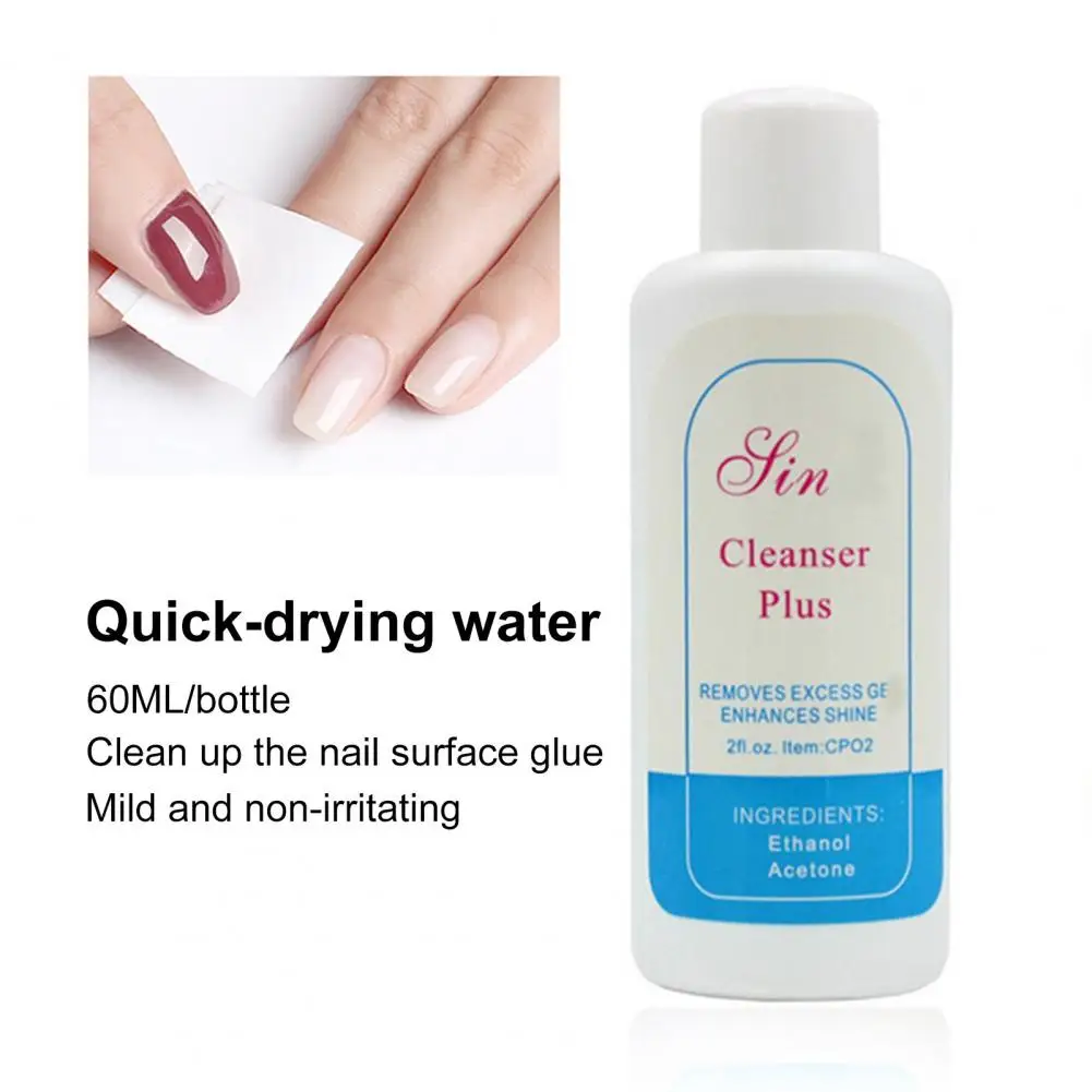 Cleanser Plus Compact Polish Cleanser Universal Multifunctional Vintage Nail Glue Washing Gel Cleaner