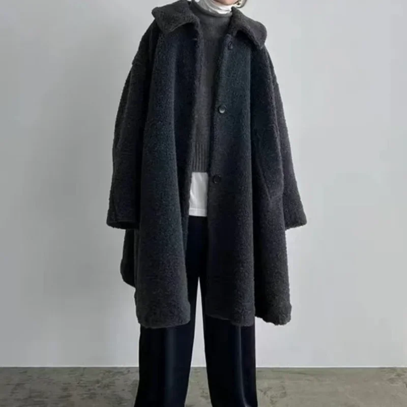 Kuzuwata Japan Casaco Feminino Coat Y2k Turn Down Collar