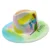 2021 new hand-painted pattern Fedora hat wide brim hat Panama felt hat shallow top fedora hat men and women hats men панама 33