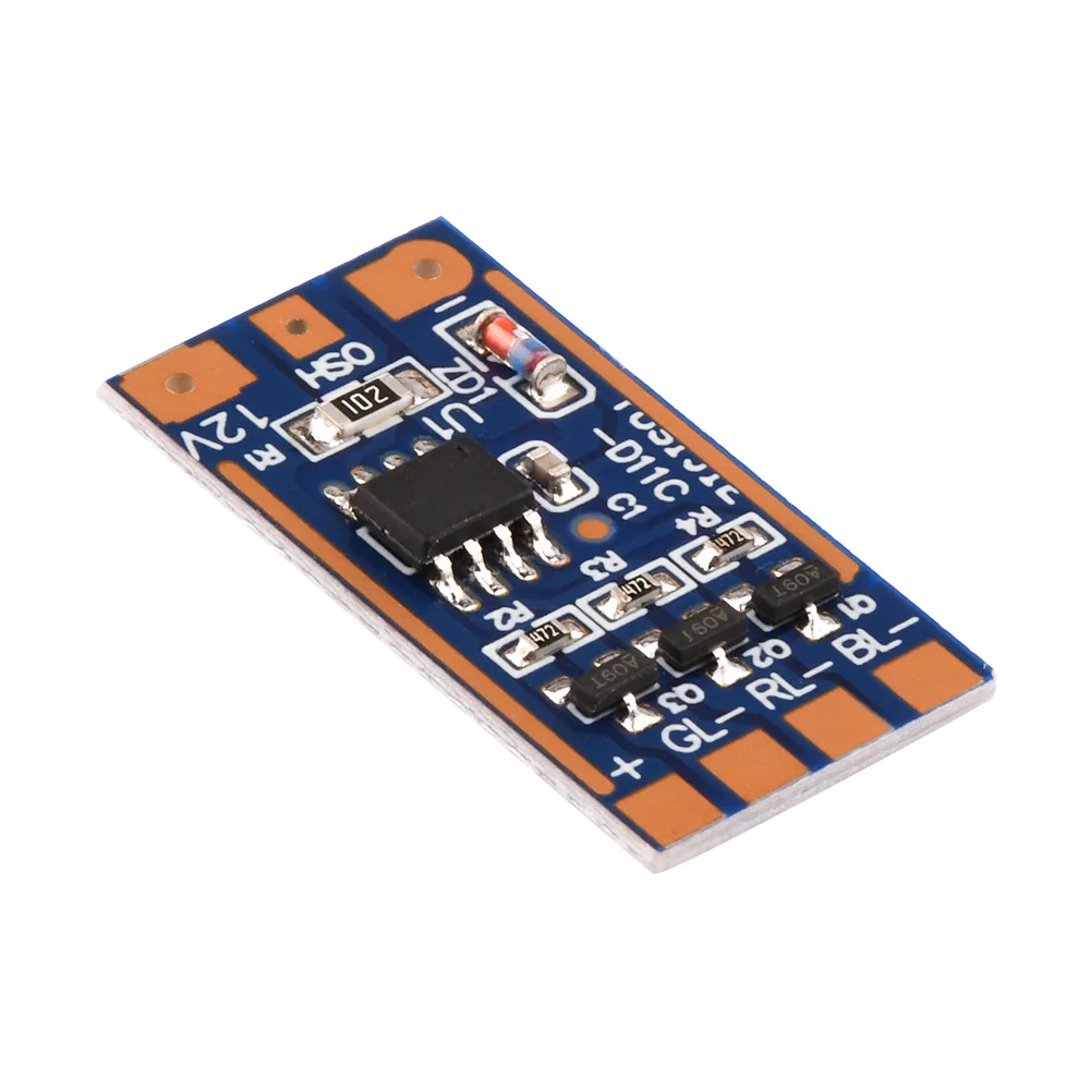 5V-12V RGB Module 2A DC 11 Kinds of Mode Button Switch Color Lamp Module High Current Drive Circuit Board Triggers Flash