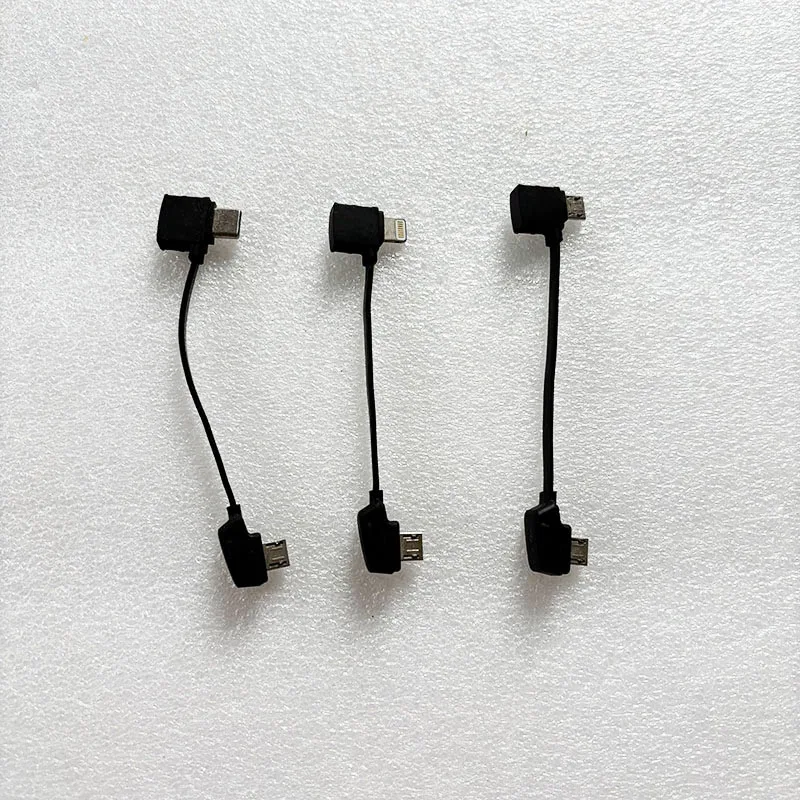 Câble OTG Micro USB pour DJI Mavic Pro, Mini, Air, Spark branché sur un smartphone