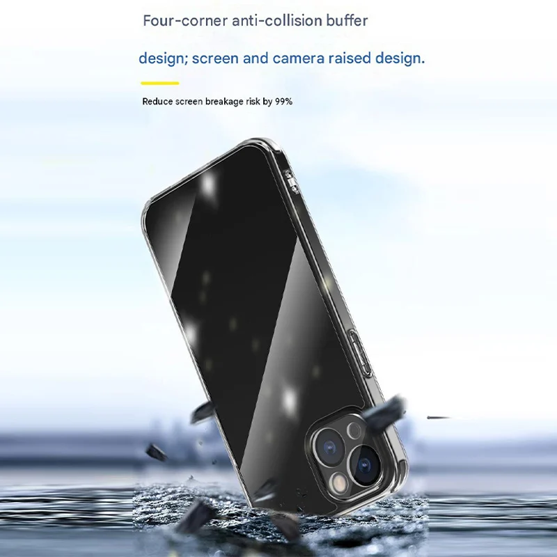 Clear Magnetic Shockproof Phone Case - 2 in 1 Protective Transparent Shell