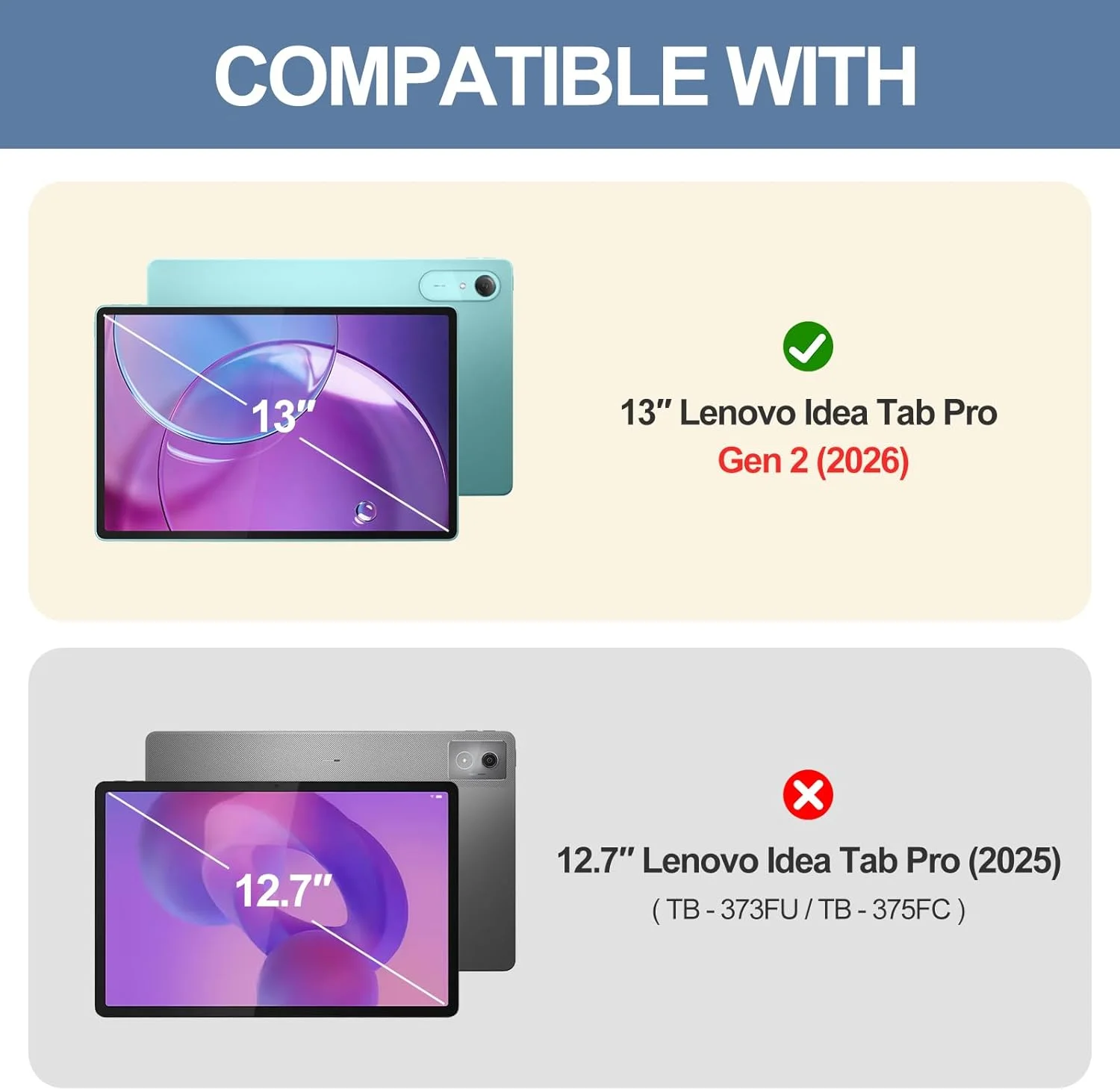 Premium HD Clear 9H Durable Bubble-Free Anti-Scratch Tempered Glass Tablet Screen Protector (13 Inch)