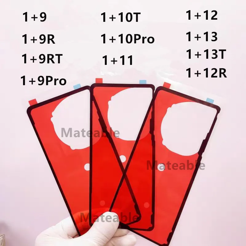 원플러스12 12R용 원플러스 13 13T 12 11 10 Pro 10T 9 9R 9RT 배터리 후면 커버 접착 스티커 방수 이중 테이프