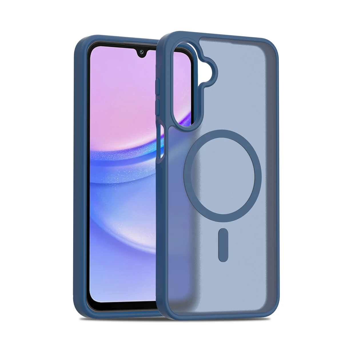Sleek Magnetic Wireless Charging TPU/PC Case - Smooth Touch Fashion Cover