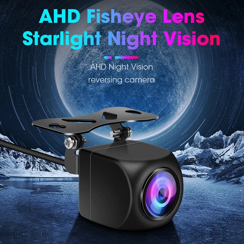 

JIUYIN AHD Car Rear View Camera HD Reverse Parking Video Monitor Waterproof Backup Night Vision Lens 6M Cable for Car Radio Mp5
