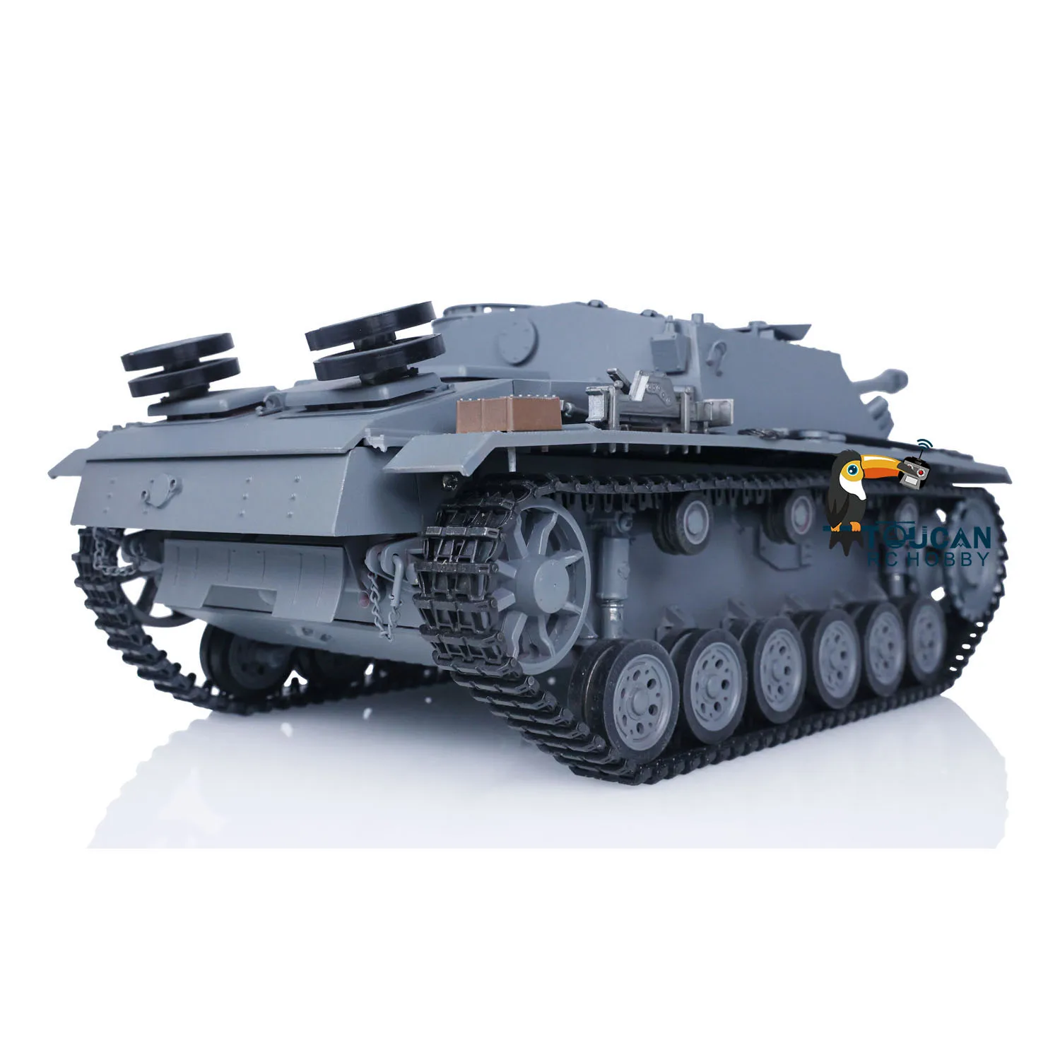 Metal Mato 1/16 Stug III RC Tank KIT Infrared Barrel Recoil Grey Color 1226 TH00670-SMT4 3