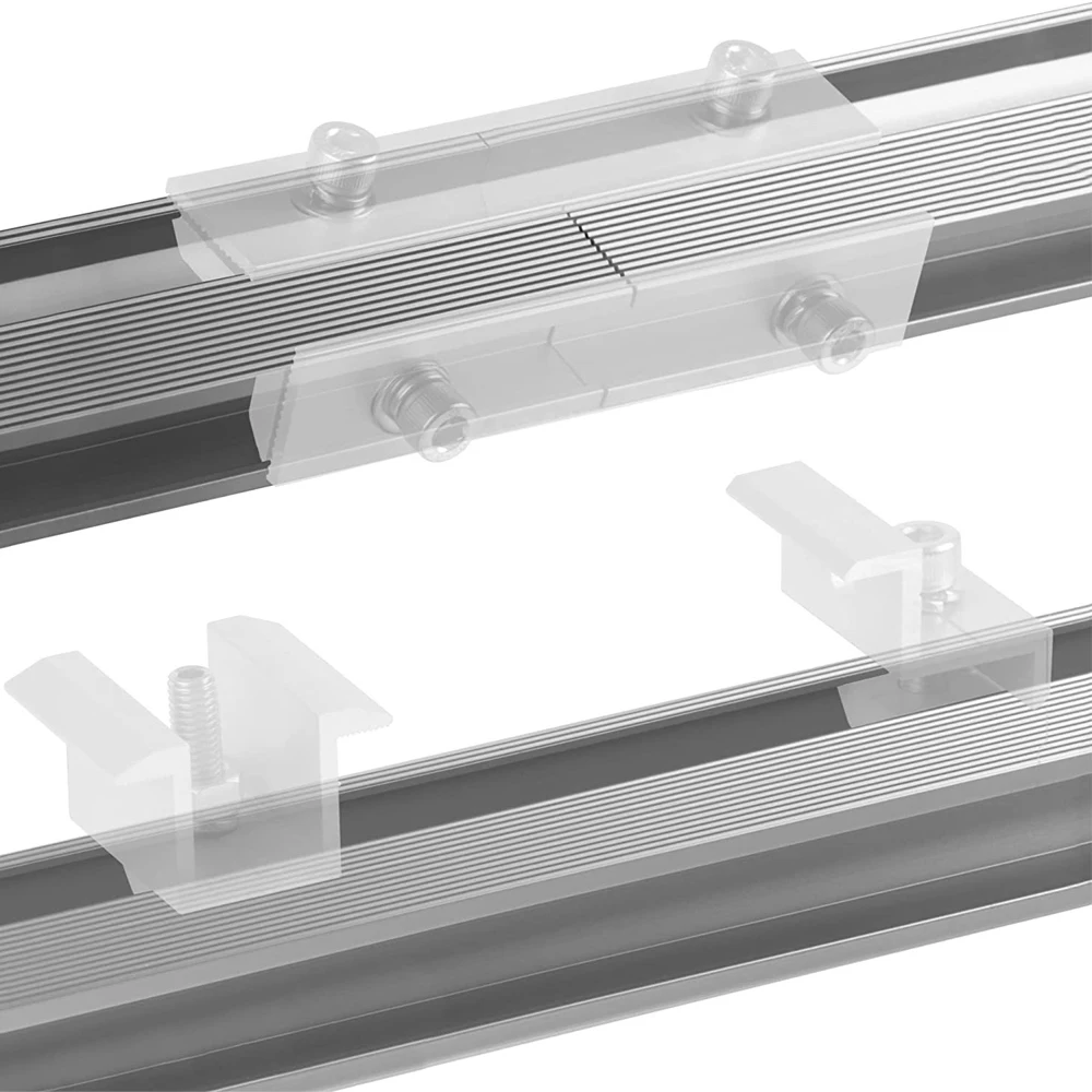 Solar Panel Mounting Set Solar Panel Brackets Photovoltaic Panel Roof Mounting Rails Solar System Mounting Brackets Aluminium Rails For Roof Caravan Boat