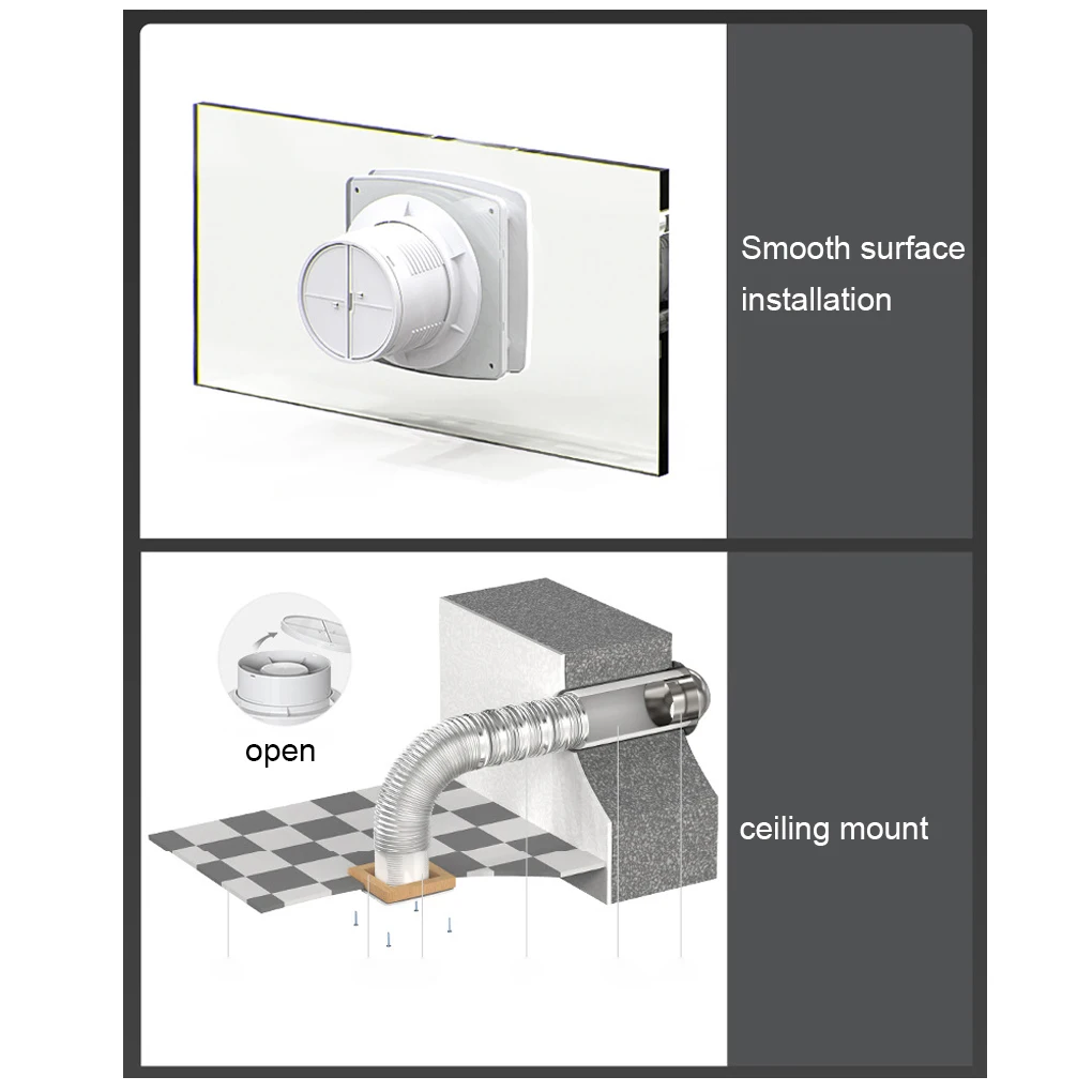 exaustor impermeavel do banheiro extrator de parede 4 polegada outlet ventilador 03