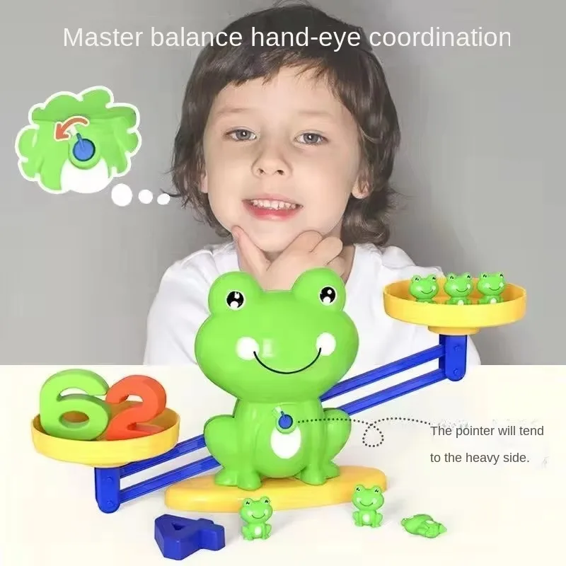 Mathematical Intelligence Math Toys Funny Frog Scale Children's Early Education Toys Addition Subtraction Balance Enlightenment 3