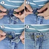 New 10/5/1PC Metal Button Extender For Pants Jeans Free Sewing Adjustable Retractable Waist Extenders Button Waistband Expander 5