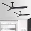5-Leaf Strong Wind Nordic Ceiling Living Room Dining Room Industrial American Retro Commercial Variable Frequency Light Free Fan 3