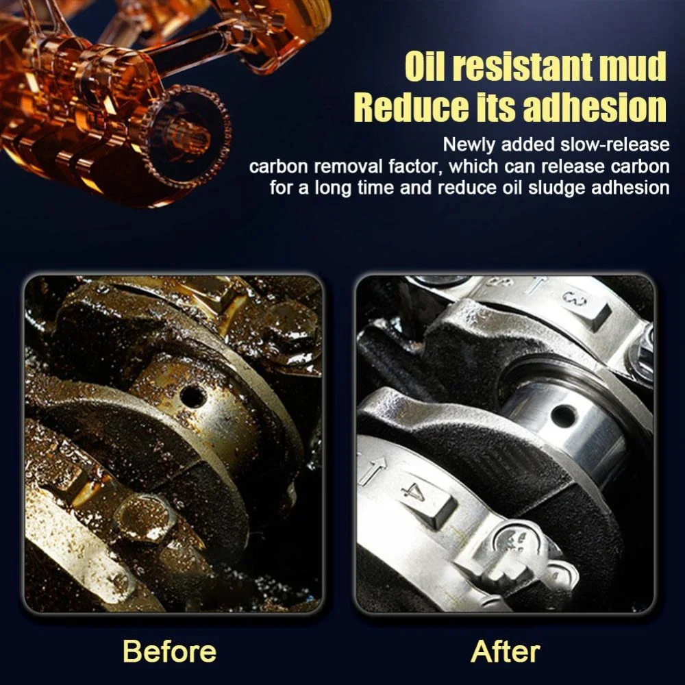 Efficient Anti-wear Agent, Engine Protection Agent Engine Cleaner Effective Reduce Noise Shake and Burn Engine Oil Cleaner